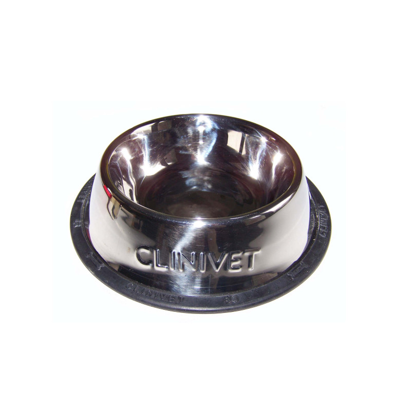 Gamelle inox antidérapante CLINIVET ø12/16 pour chien ou chat