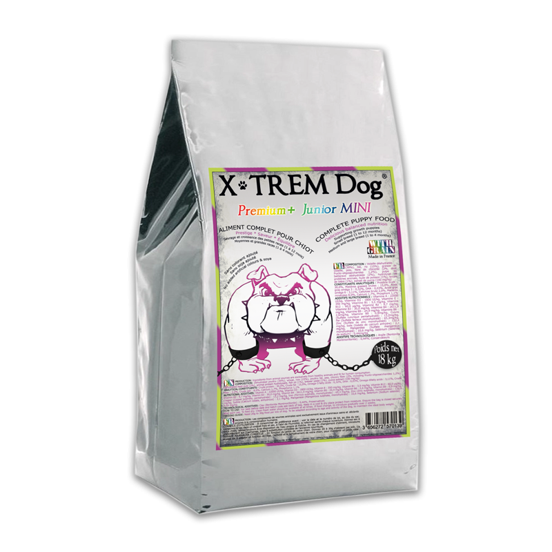 PREMIUM+ Junior MINI _ X-TREM Dog Croquette naturelle pour chiot en 18kg